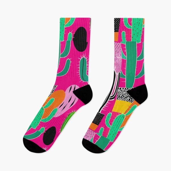 Item preview, Pop art cactus in pink style abstract pattern 3 designed and sold by flatindostudio.