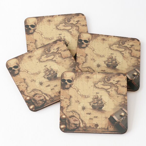 Item preview, Lost Treasury Map on Pirate Island HQ designed and sold by Psycho-Crazy.