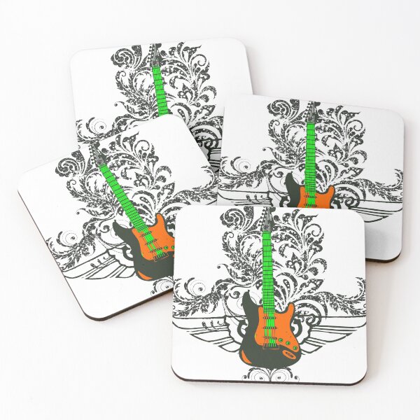 Item preview, Guitar with decorative ornaments designed and sold by Mahilis.