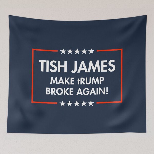 Item preview, Tish James - MAKE tRUMP BROKE AGAIN (blue) designed and sold by Thelittlelord.