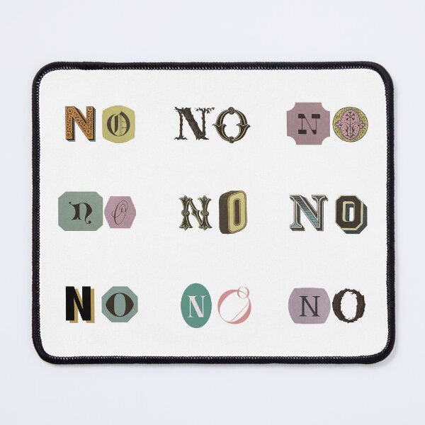 Item preview, the boundaries grid - "no" designed and sold by Sarah Rosie Studios.