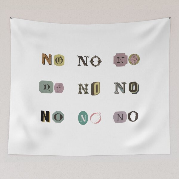 Item preview, the boundaries grid - "no"  designed and sold by Sarah Rosie Studios.