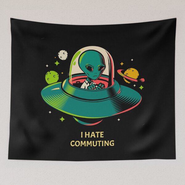 Item preview, Alien Commute designed and sold by InfiniteeShop.