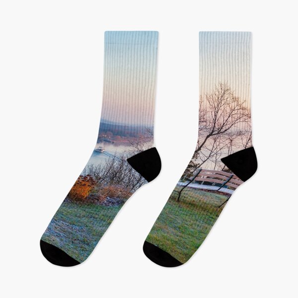 Item preview, Blue November frosty morning by Lake Ontario designed and sold by Travelways.