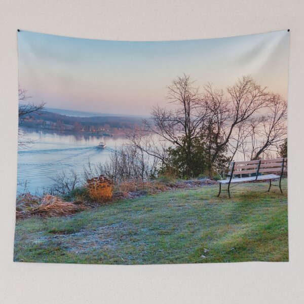 Item preview, Blue November frosty morning by Lake Ontario designed and sold by Travelways.