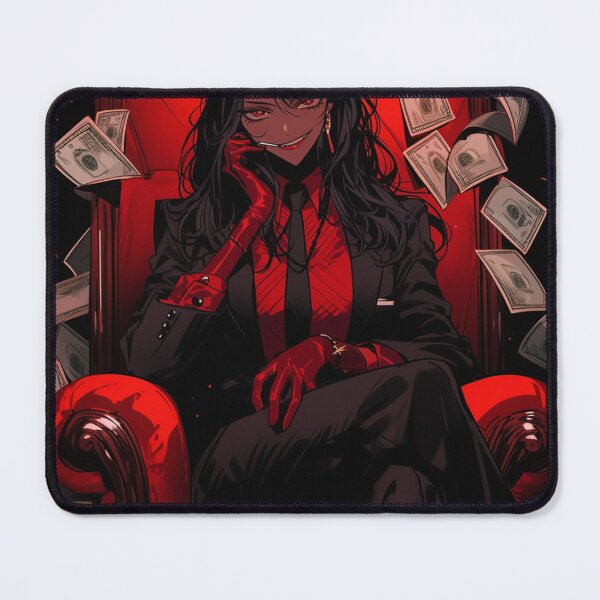 Item preview, red aesthetic mob boss anime villain designed and sold by Productsbane.