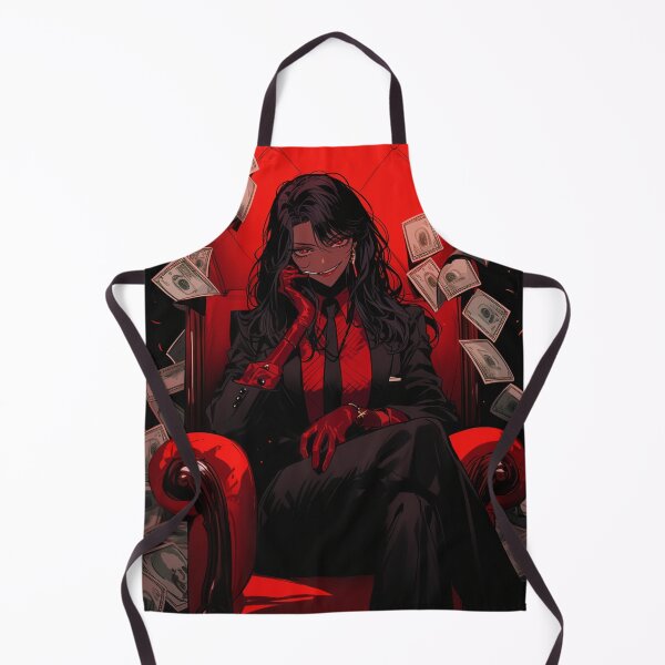 Item preview, red aesthetic mob boss anime villain designed and sold by Productsbane.