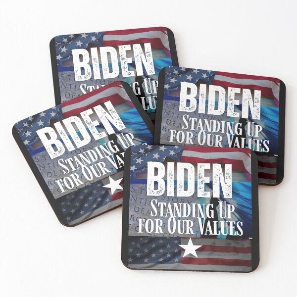 Item preview, Biden Standing For Values Vote Democratic Political Design designed and sold by EarthArtDesigns.