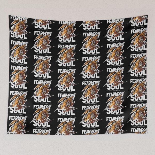 Item preview, tiger head, fearless soul, tiger head ripped off designed and sold by GreyStanzione1.