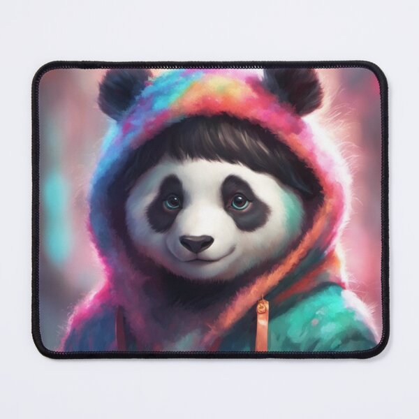 Item preview, Anamorphic Panda Wearing Hoodie designed and sold by Gabriela McDaniel.