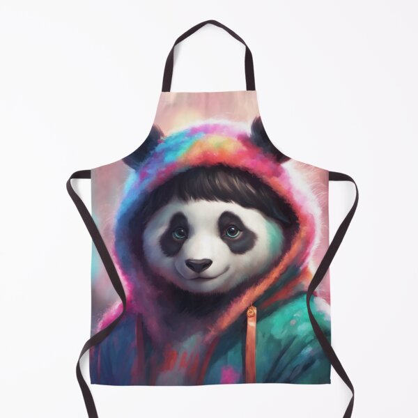 Item preview, Anamorphic Panda Wearing Hoodie designed and sold by Gabriela McDaniel.