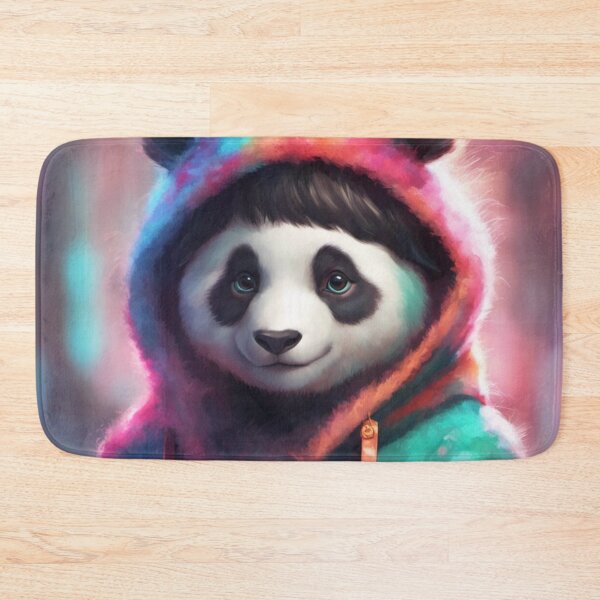 Item preview, Anamorphic Panda Wearing Hoodie designed and sold by Gabriela McDaniel.