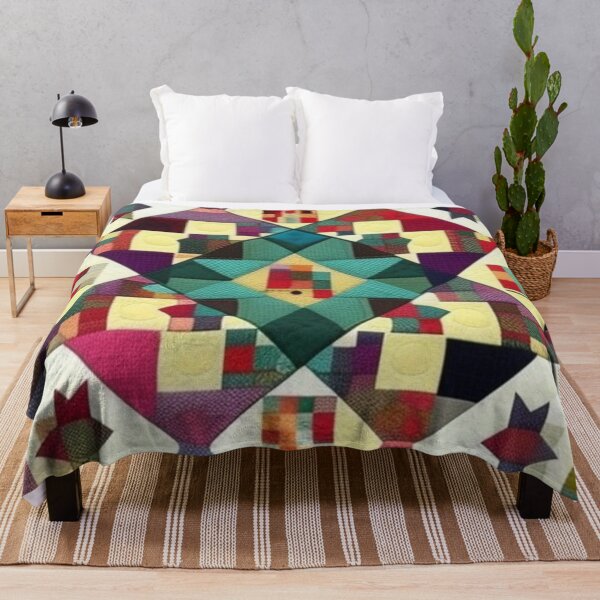 Item preview, Vintage Patchwork quilt designed and sold by Roxburylane.