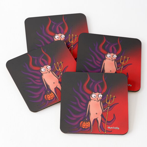 Item preview, Trap the Hedgehog in Devil's Costume with background designed and sold by ArtBySigita.