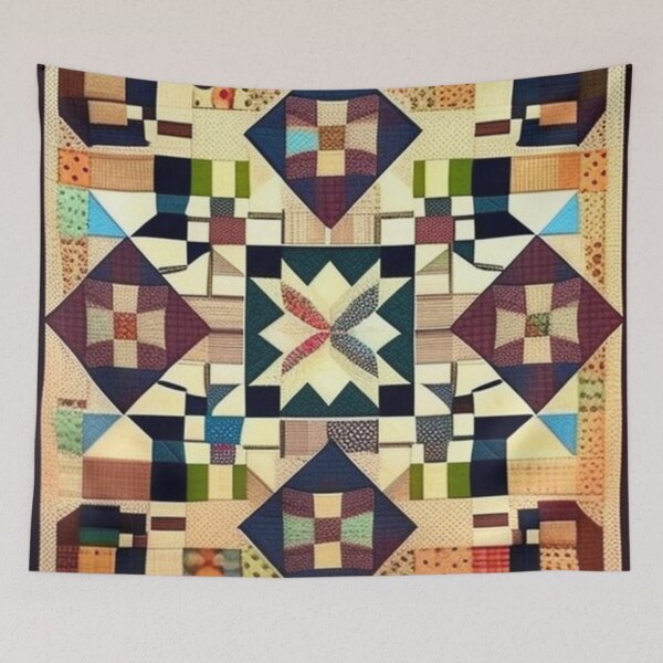 Item preview, Vintage Patchwork quilt  designed and sold by Roxburylane.