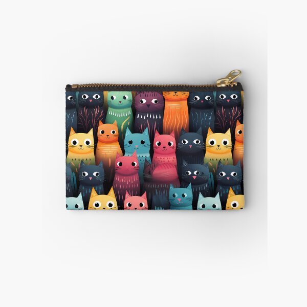 Item preview, Cat doodle cat seamless patterns  designed and sold by Paint U by Krisanee.