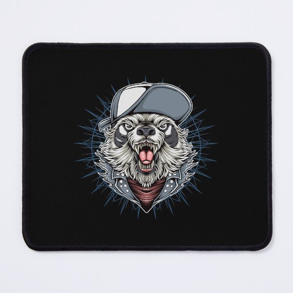 Item preview, panda punker band, panda wearing trucker hat, panda head designed and sold by GreyStanzione1.