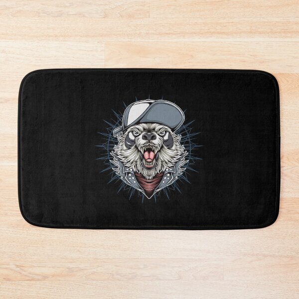 Item preview, panda punker band, panda wearing trucker hat, panda head designed and sold by GreyStanzione1.