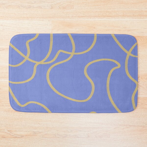 Item preview, Line Art: Gold on Blue designed and sold by DanielleGensler.