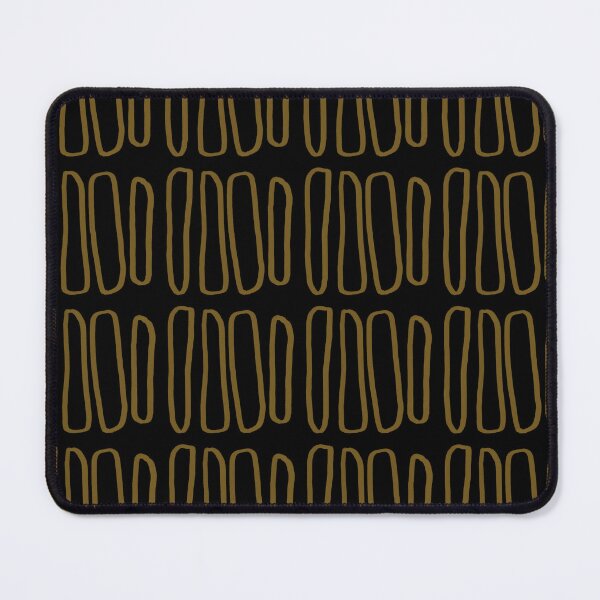 Item preview, Black and Gold Wonky Organic Shapes Design designed and sold by NancyMerkle.