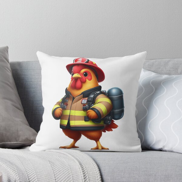 Item preview, Fancy Hero Chicken: The World's Firefighter in the Body of a Chicken!" designed and sold by TRONBOY.