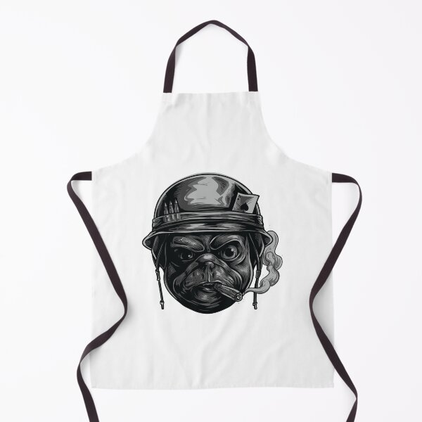 Item preview, pug soldier helmet, pug soldier vape, black pug soldier designed and sold by GreyStanzione1.