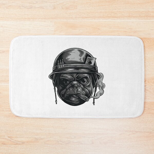 Item preview, pug soldier helmet, pug soldier vape, black pug soldier designed and sold by GreyStanzione1.