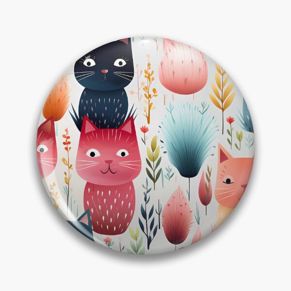 Item preview, Cute Cat seamless patterns  designed and sold by Paint U by Krisanee.