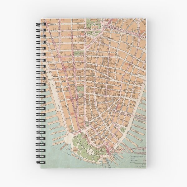 Item preview, Vintage Map of Lower Manhattan (1921) designed and sold by BravuraMedia.
