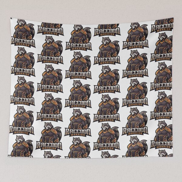 Item preview, raccoon warrior, muscle raccoon warrior, strong raccoon warrior designed and sold by GreyStanzione1.