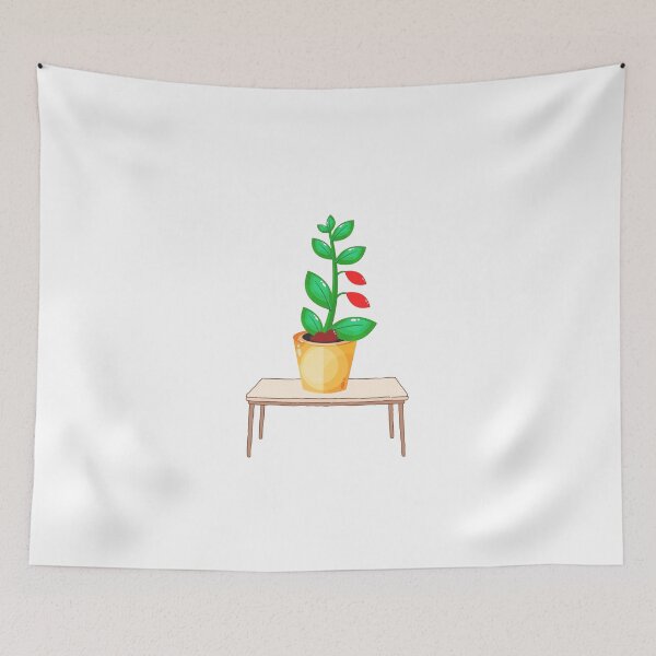 Item preview, Flower pot on table designed and sold by Thedigital91.