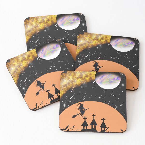 Item preview, Haunted house and big orange moon. designed and sold by Big-Dave-4967.