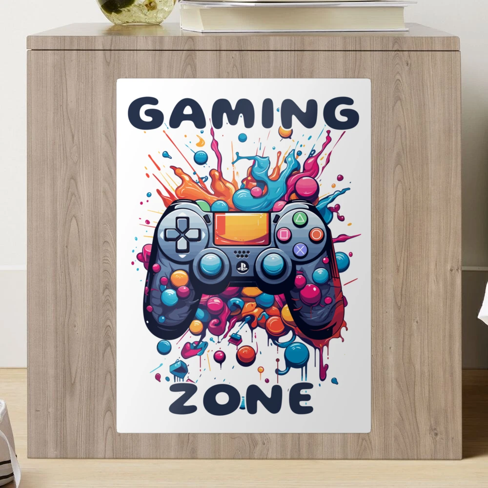 Game Zone, Controller Gamer, Metal Wall Art, Gift, Gamer Room