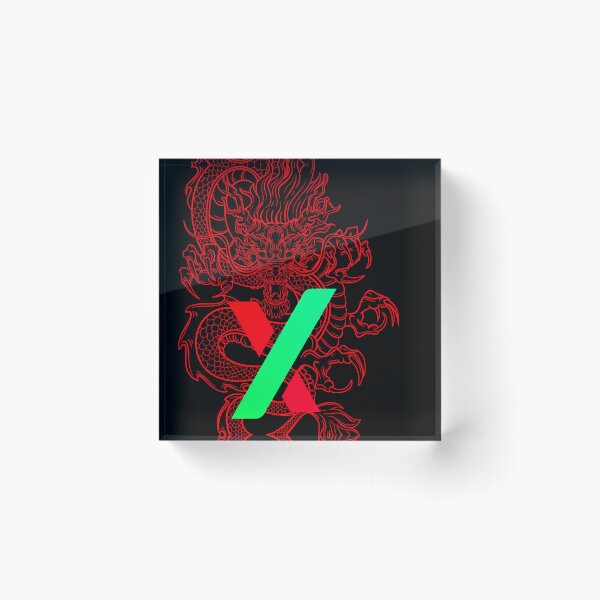 Item preview, PulseX Red Dragon - Crypto Logo designed and sold by GetCryptoSwag.