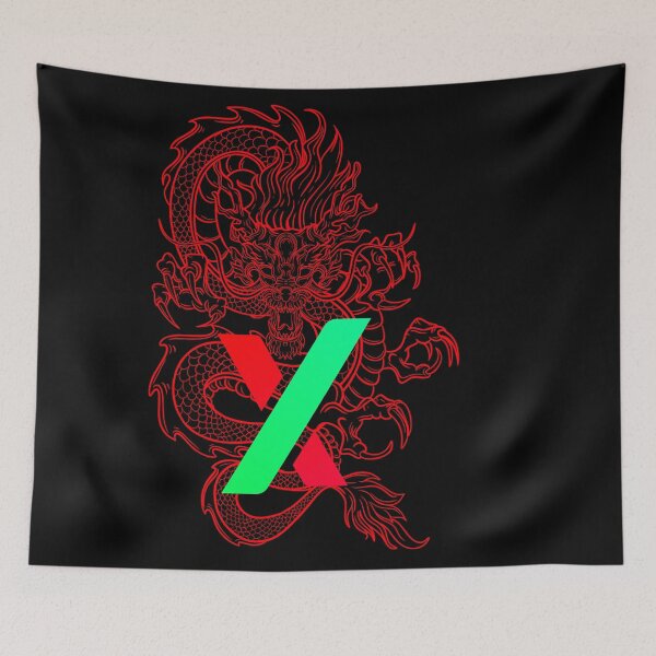 Item preview, PulseX Red Dragon - Crypto Logo designed and sold by GetCryptoSwag.
