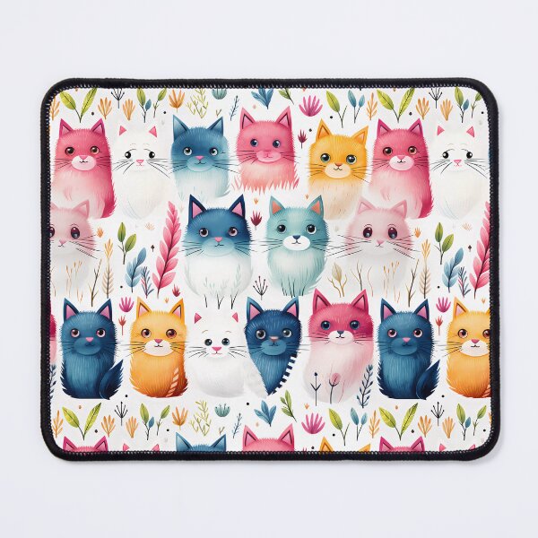 Item preview, Cute cat seamless patterns designed and sold by Paint U by Krisanee.