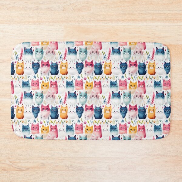 Item preview, Cute cat seamless patterns  designed and sold by Paint U by Krisanee.