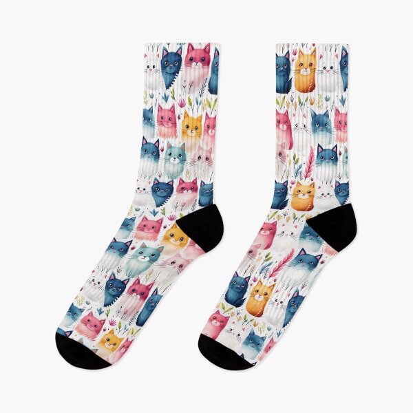 Item preview, Cute cat seamless patterns  designed and sold by Paint U by Krisanee.