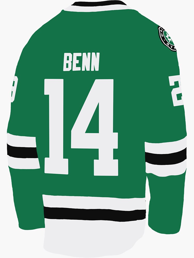 Jamie Benn Jersey Sticker for Sale by aenewby Redbubble