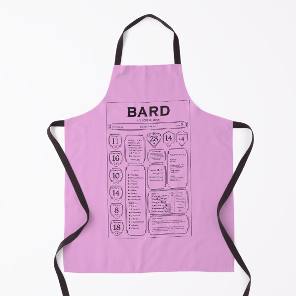 Item preview, D&D Character Shirt - The Glorious Bard (black) designed and sold by EmeraldStorm404.