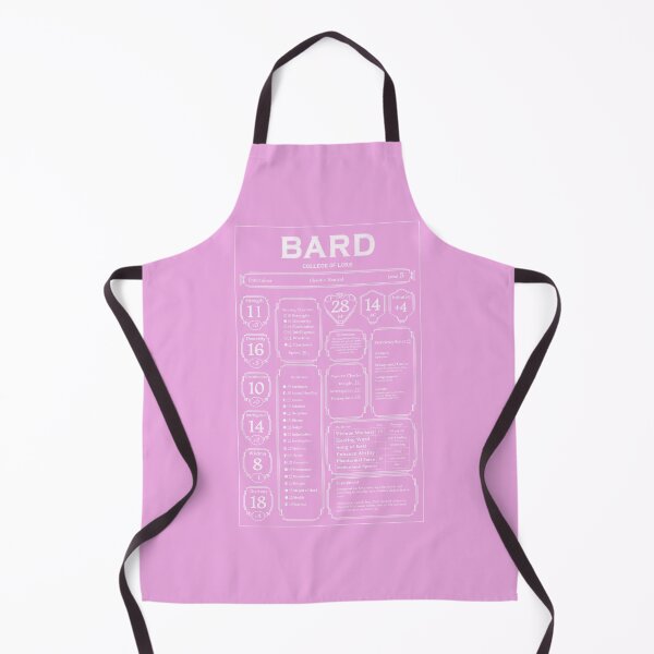 Item preview, D&D Character Shirt - The Glorious Bard (white) designed and sold by EmeraldStorm404.