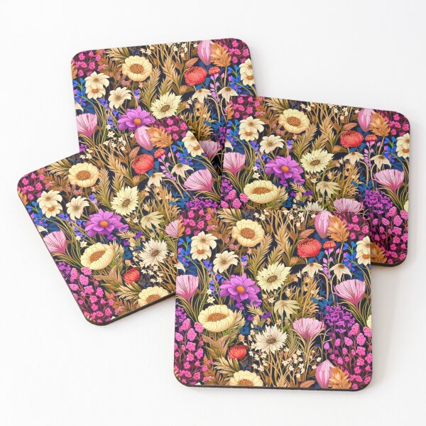 Item preview, Crafted Vistas: A Tapestry of Diverse Blooming Fields and Wildflowers designed and sold by Nikkitekoa22.