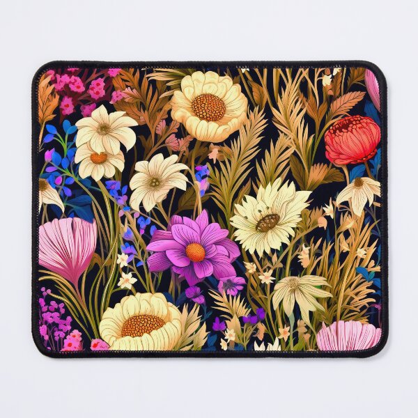 Item preview, Crafted Vistas: A Tapestry of Diverse Blooming Fields and Wildflowers designed and sold by Nikkitekoa22.