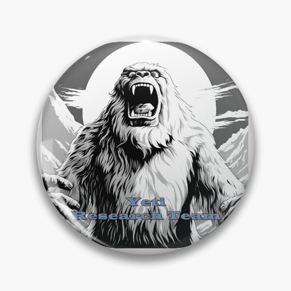 Item preview, Yeti Research Team Retro Vintage in Black & White designed and sold by redstar19.