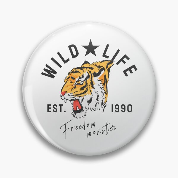 Artikelvorschau, Starker Tiger, wildes Tigerleben, Tigerkopflogo entworfen und verkauft von GreyStanzione1.