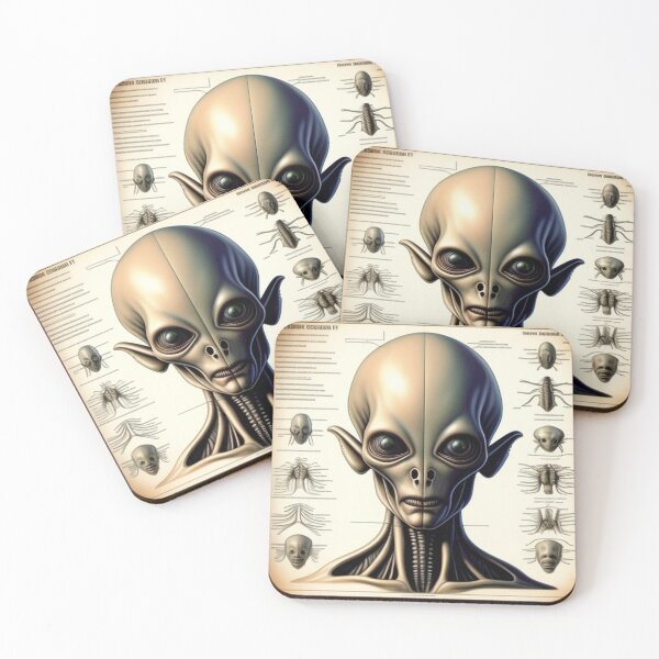 Item preview, Vintage alien anatomy diagram  designed and sold by Roxburylane.