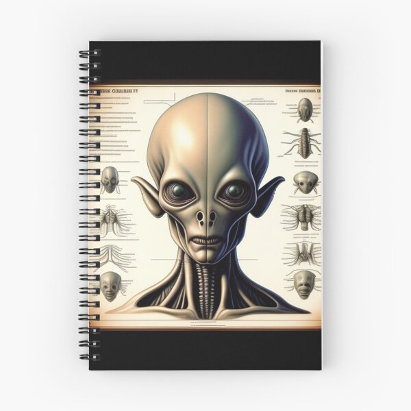 Item preview, Vintage alien anatomy diagram  designed and sold by Roxburylane.