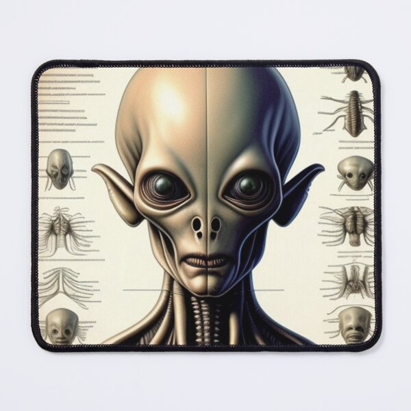Item preview, Vintage alien anatomy diagram designed and sold by Roxburylane.