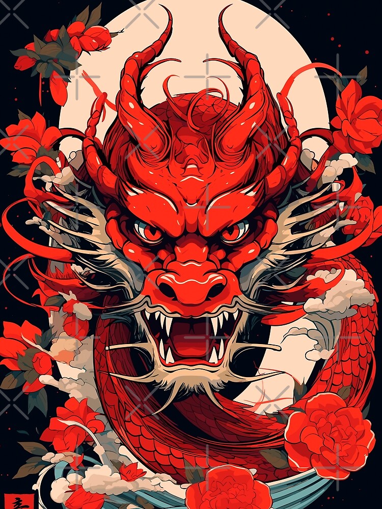Disover Mystic Majesty Japanese Dragon Art 3D TShirt