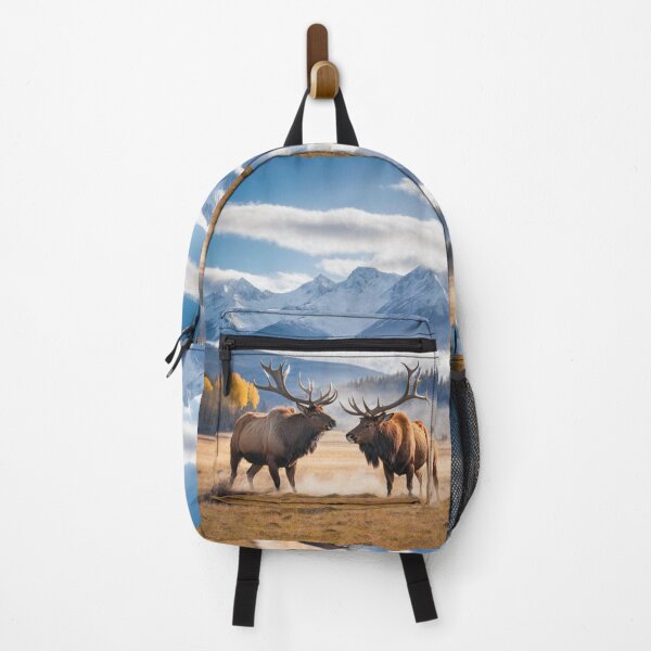 Item preview, Group of Elk on the cold plains designed and sold by AngelottiCR.